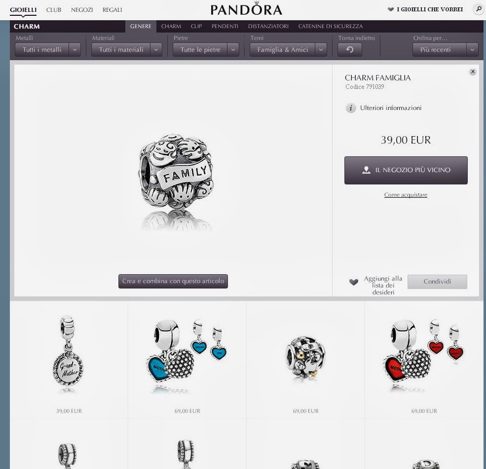 pandora topino tazza pandora topino tazza